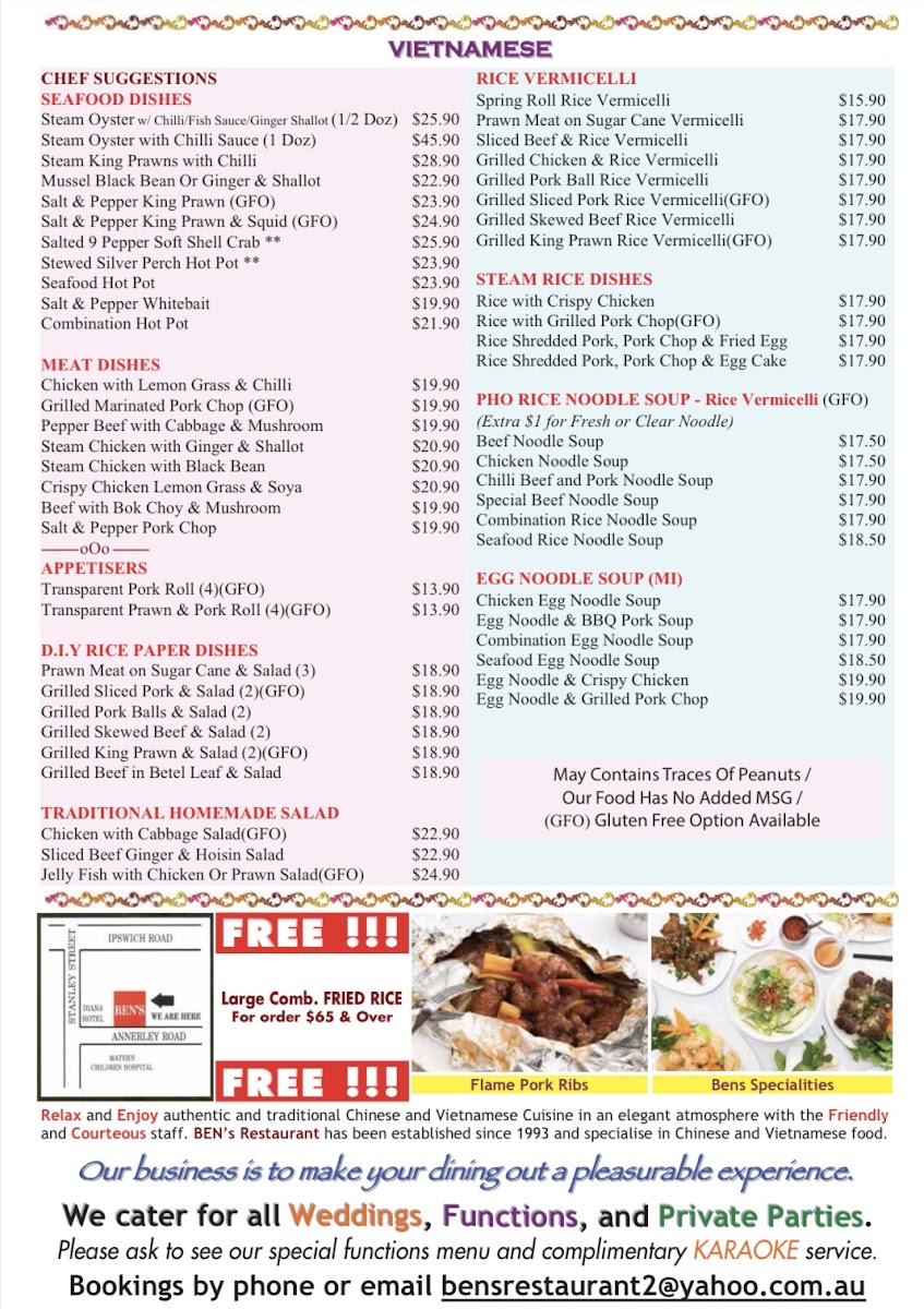 Ben's Vietnamese & Chinese Restaurant photo 1