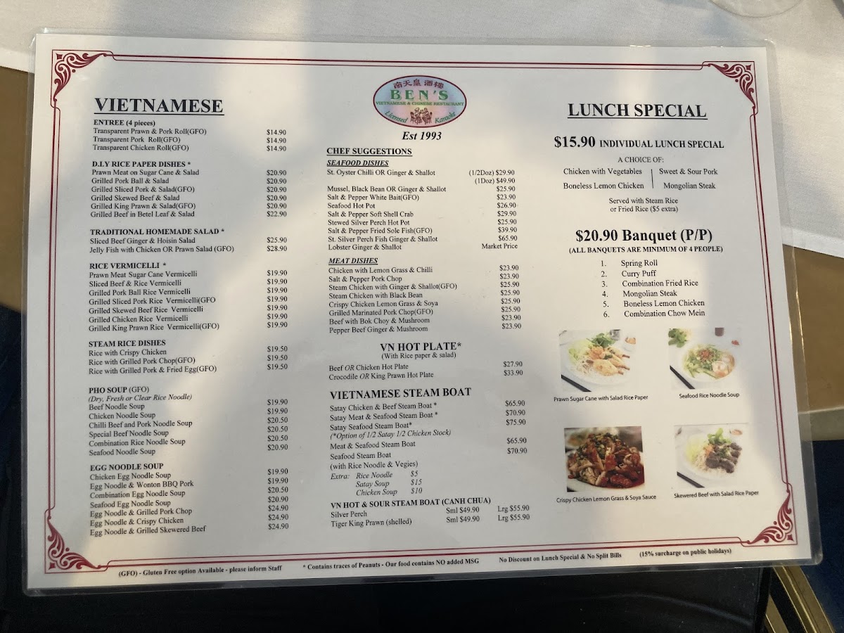 Ben's Vietnamese & Chinese Restaurant photo 2