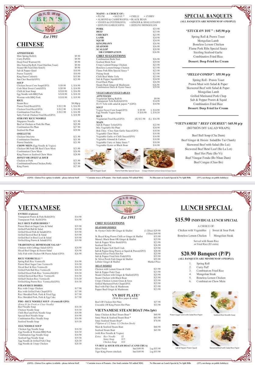 Ben's Vietnamese & Chinese Restaurant photo 3