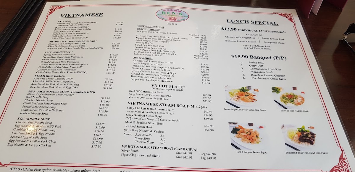 Ben's Vietnamese & Chinese Restaurant photo 9